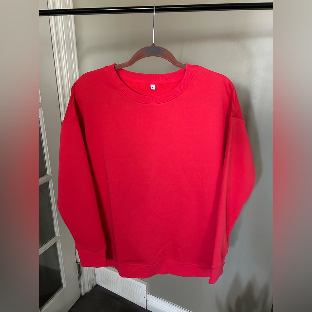 Brand New Bright Red Sweater (M) - Picture 2 of 5